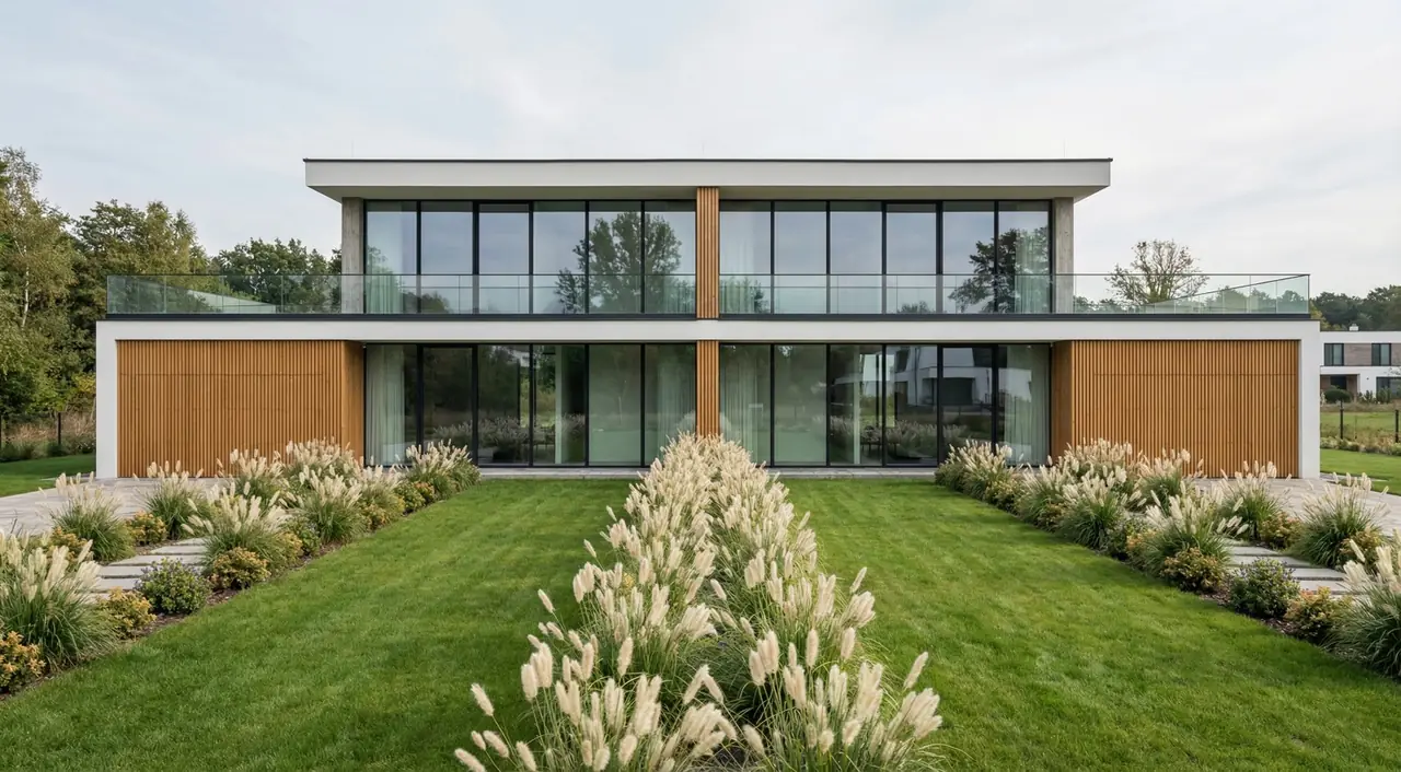 Dom w zabudowie bliźniaczej 96 m² — projekt domu prefabrykowanego ForteDom