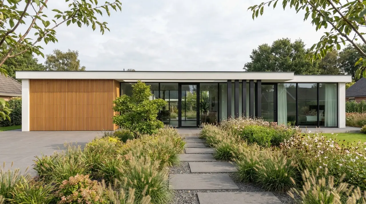 Dom parterowy 112 m² — projekt domu prefabrykowanego ForteDom
