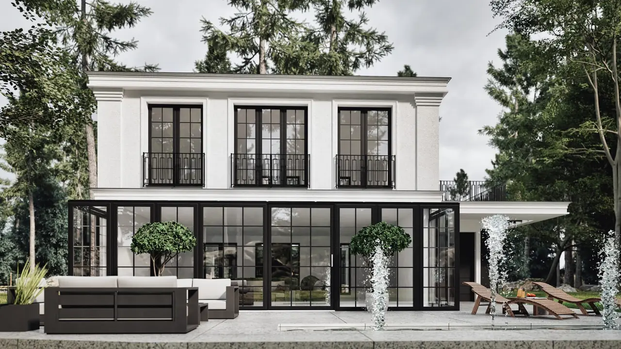 Rezydencja 162 m² — projekt domu prefabrykowanego ForteDom